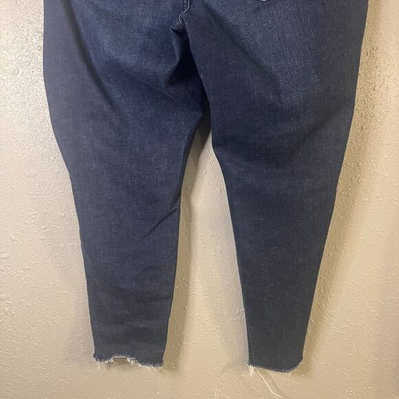 Lane Bryant Skinny Jeans Dark Wash Distressed Denim 18 Regular Retro 90s Feminin - Picture 10 of 10